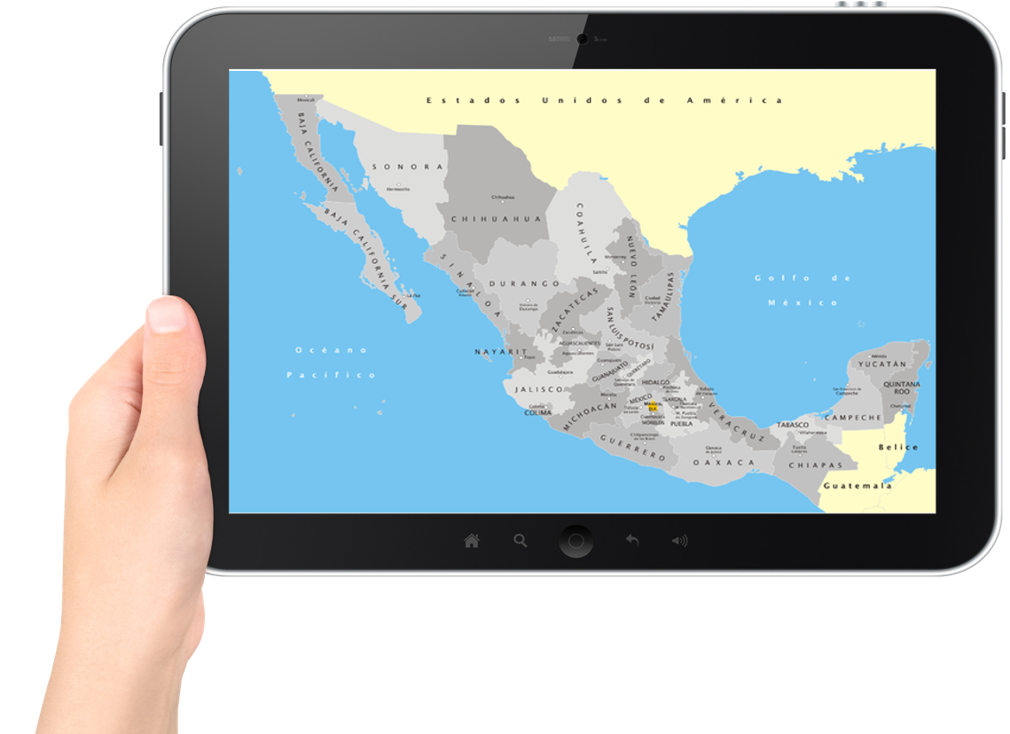 Mapa de México png